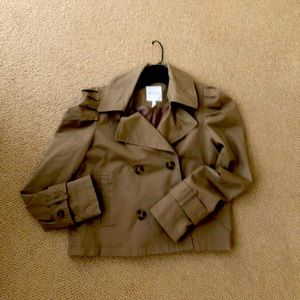 Avec Les filled cropped trench jacket